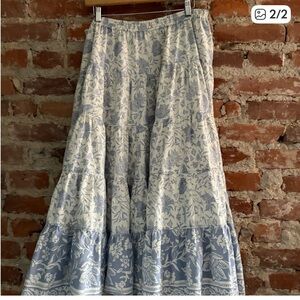 FREE PEOPLE
Full Swing Floral Border Detail Cotton Blend